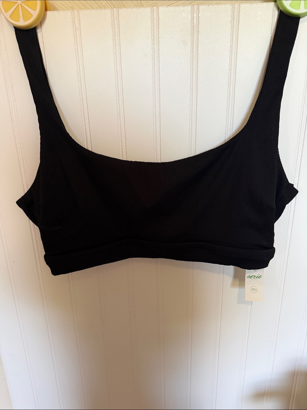 Aerie Black Ribbed Bralette - Women's Intimates aerie  American Eagle